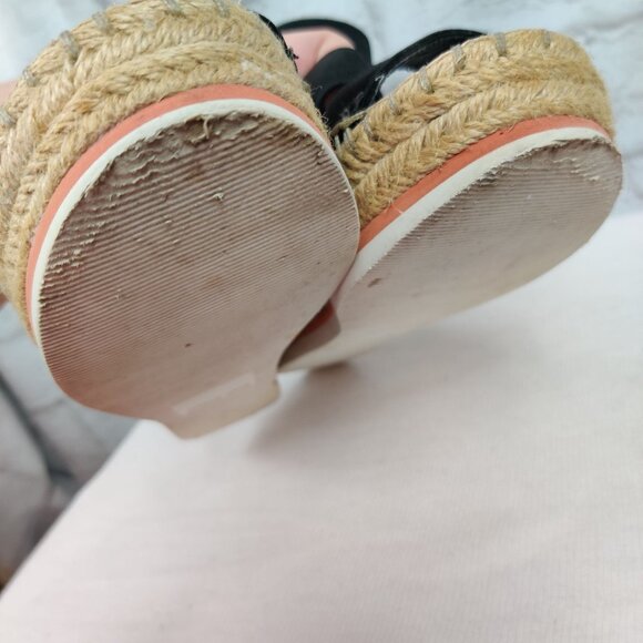 Dolce Vita Womens Sandals Lury Espadrille Wedge Strappy Preppy Black Sz 6.5 - Picture 6 of 11